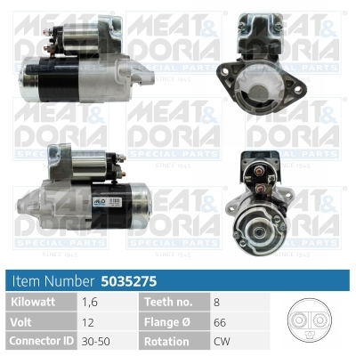 MEAT & DORIA Starter 5035275 für MITSUBISHI Suzuki