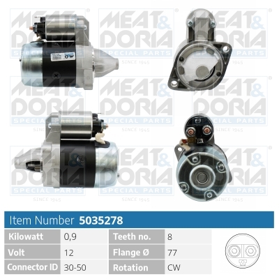 MEAT & DORIA Starter 5035278 für KIA MITSUBISHI