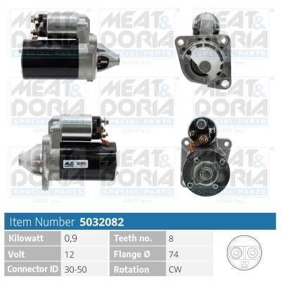 MEAT & DORIA Starter 5032082 für MAZDA MITSUBISHI KIA
