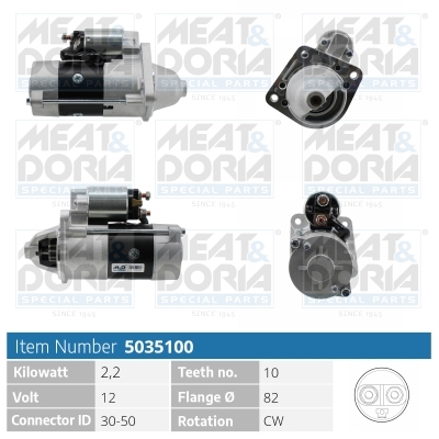 MEAT & DORIA Starter 5035100 für JEEP Chrysler MITSUBISHI
