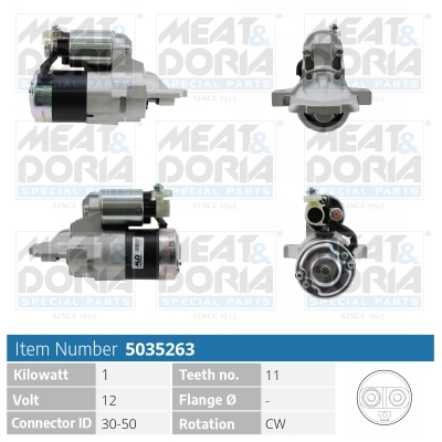 MEAT & DORIA Starter 5035263 für MAZDA MITSUBISHI