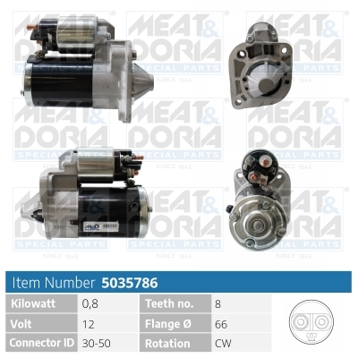 MEAT & DORIA Starter 5035786 für MITSUBISHI RENAULT