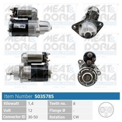 MEAT & DORIA Starter 5035785 für MITSUBISHI Suzuki