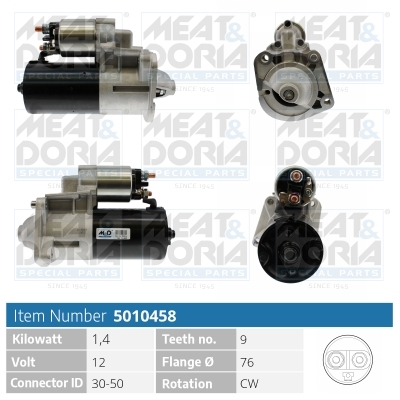 MEAT & DORIA Starter 5010458 für Ford Volvo