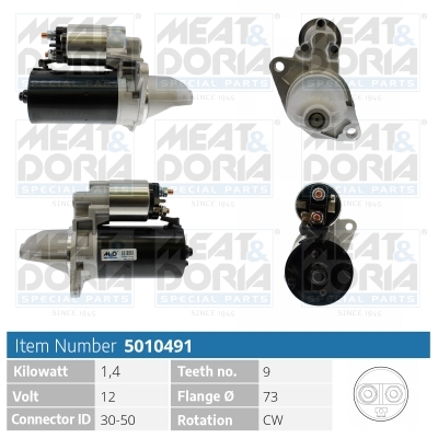 MEAT & DORIA Starter 5010491 für ROVER LAND