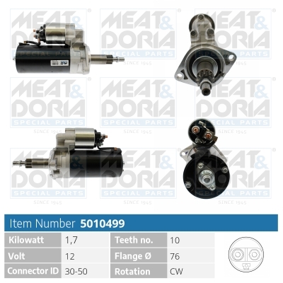 MEAT & DORIA Starter 5010499 für Porsche