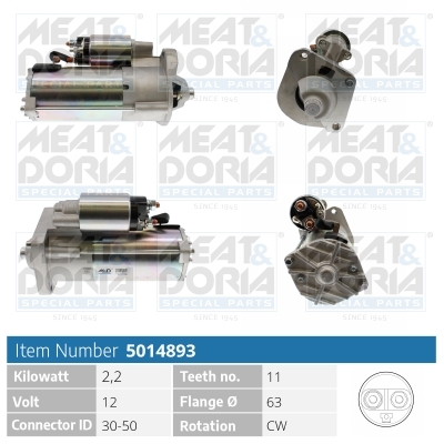MEAT & DORIA Starter 5014893 für Volvo Ford