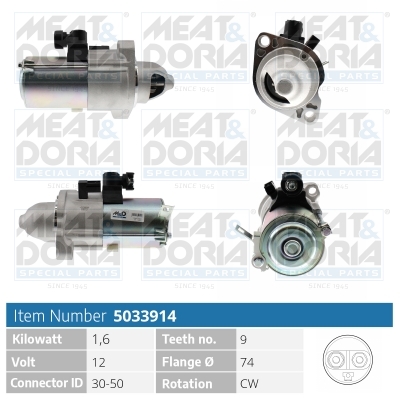 MEAT & DORIA Starter 5033914 für HONDA