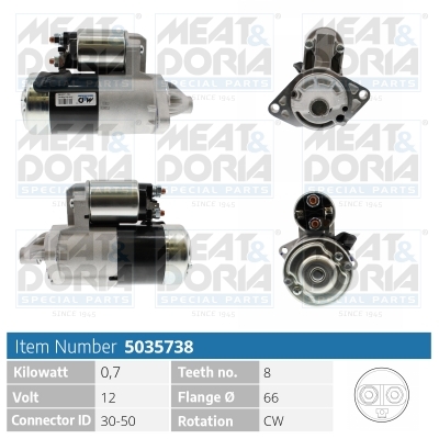 MEAT & DORIA Starter 5035738 für MITSUBISHI Suzuki