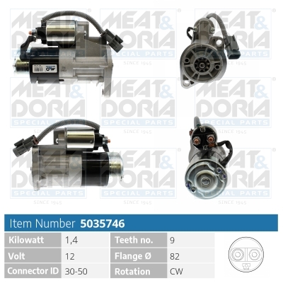 MEAT & DORIA Starter 5035746 für MITSUBISHI NISSAN
