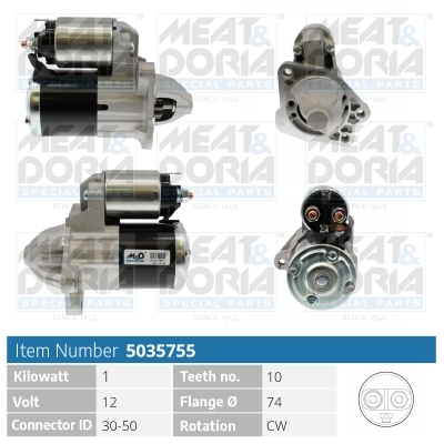 MEAT & DORIA Starter 5035755 für MAZDA MITSUBISHI
