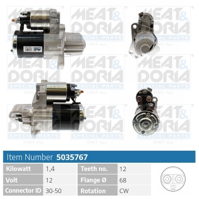 MEAT & DORIA Starter 5035767 für MITSUBISHI
