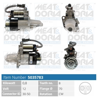 MEAT & DORIA Starter 5035783 für MITSUBISHI NISSAN