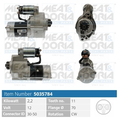 Meat & Doria Starter 5035784 Für Mitsubishi Nissan