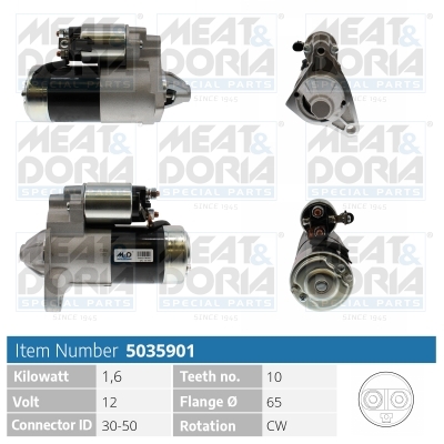 MEAT & DORIA Starter 5035901 für Chrysler MITSUBISHI JEEP