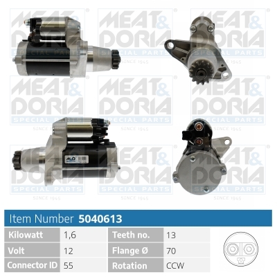 MEAT & DORIA Starter 12V für TOYOTA 2810028050 2810028040 2810028041 5040613