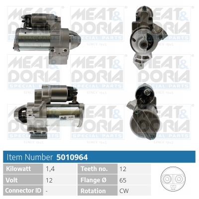 MEAT & DORIA Starter 5010964 für BMW