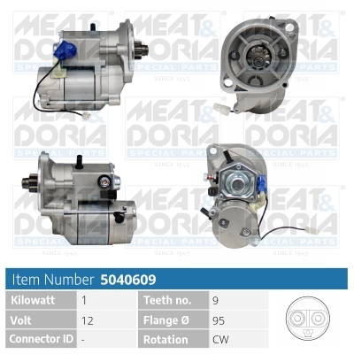 MEAT & DORIA Starter 5040609 für ISUZU