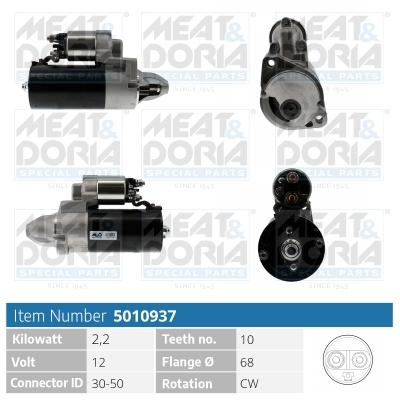 MEAT & DORIA Starter 5010937 für Mercedes