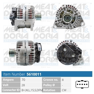 MEAT & DORIA Generator 5610011 für LANCIA