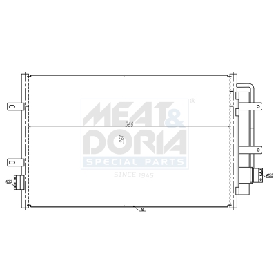MEAT & DORIA Kondensator, Klimaanlage 991254 für Iveco