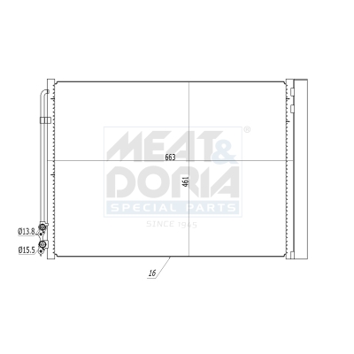 MEAT & DORIA Kondensator, Klimaanlage 991085 für BMW