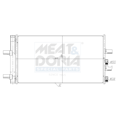 MEAT & DORIA Kondensator, Klimaanlage 991299 für BMW