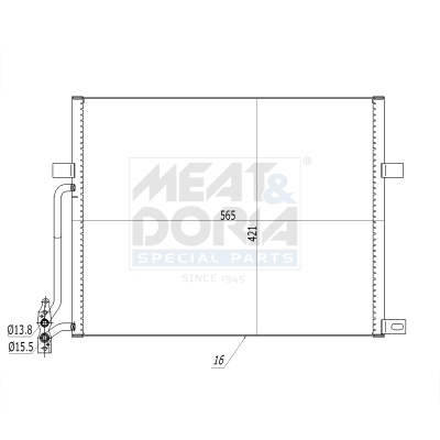 Meat & Doria Kondensator, Klimaanlage 991242 Für Bmw