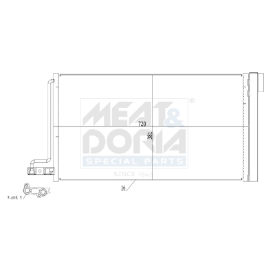 Meat & Doria Kondensator, Klimaanlage 991157 Für Ford