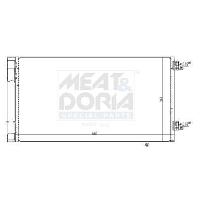 MEAT & DORIA Kondensator, Klimaanlage 991258 für BMW