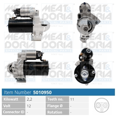 MEAT & DORIA Starter 5010950 für BMW