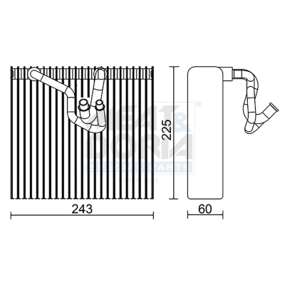 MEAT & DORIA Verdampfer, Klimaanlage 997026  für VAUXHALL GMC OPEL 6845612 090535096 06845612