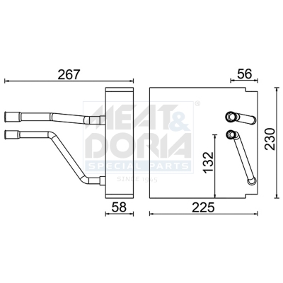 MEAT & DORIA Verdampfer, Klimaanlage 997135 für Ford