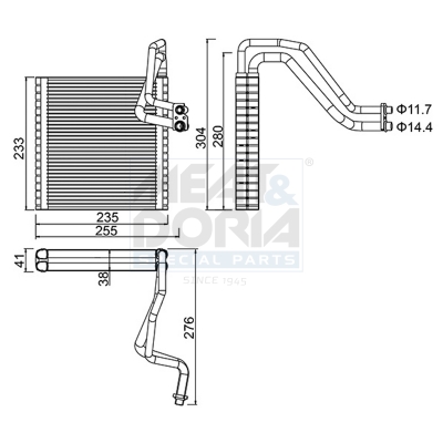 Meat & Doria Verdampfer, Klimaanlage 997110 Für Ford