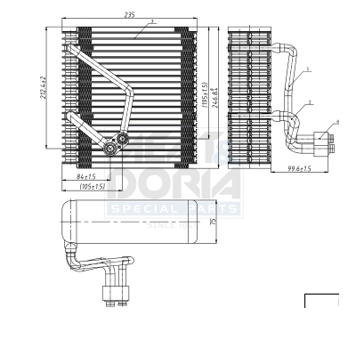 MEAT & DORIA Verdampfer, Klimaanlage 997090 für KIA