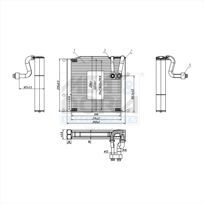 MEAT & DORIA Verdampfer, Klimaanlage 997150 für KIA