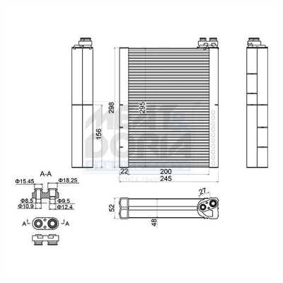 MEAT & DORIA Verdampfer, Klimaanlage 997106 für VAG