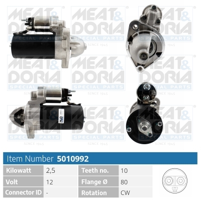 MEAT & DORIA Starter 5010992 für JEEP