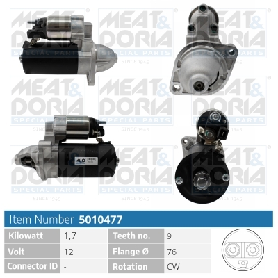 MEAT & DORIA Starter 5010477 für BMW