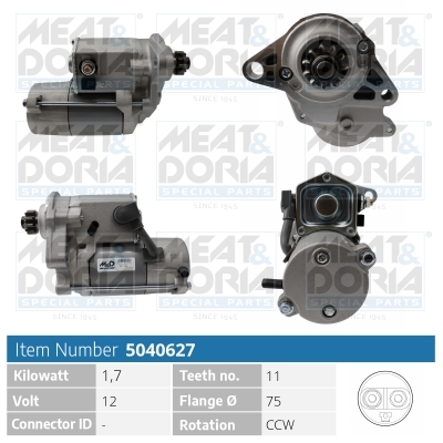 MEAT & DORIA Starter 5040627 für ROVER