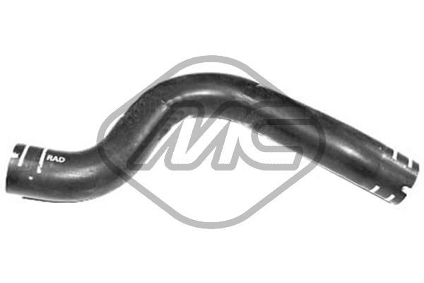 METALCAUCHO Kühlerschlauch 09348 oben für Fiat