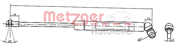 Metzger Autoteile Metzger Heckklappend?Mpfer Bmw 5Er E39 - Bild 4