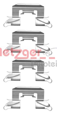 METZGER Zubehörsatz, Scheibenbremsbelag 1091772 für Ford MAZDA DAIHATSU