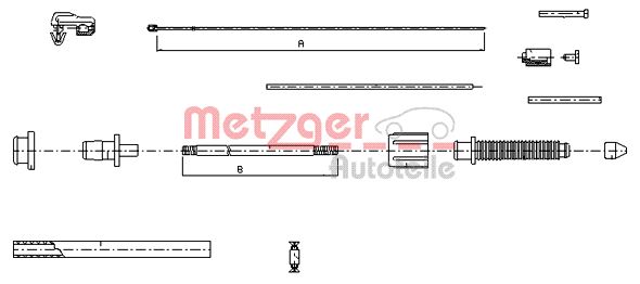 METZGER Gaszug COFLE 100382 für RENAULT