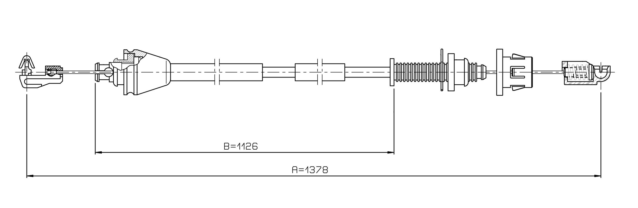 METZGER Gaszug COFLE 3re001 für RENAULT