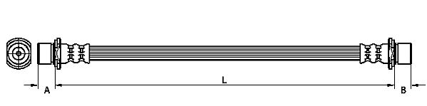 METZGER Bremsschlauch 4110789 für TOYOTA