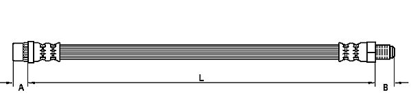 METZGER Bremsschlauch 4110458 für RENAULT