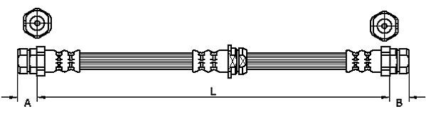 METZGER Bremsschlauch 4110119 für VW