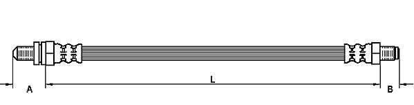 METZGER Bremsschlauch 4110135 für Ford