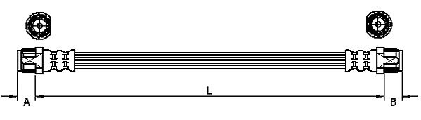 METZGER Bremsschlauch 4110224 für Citroën
